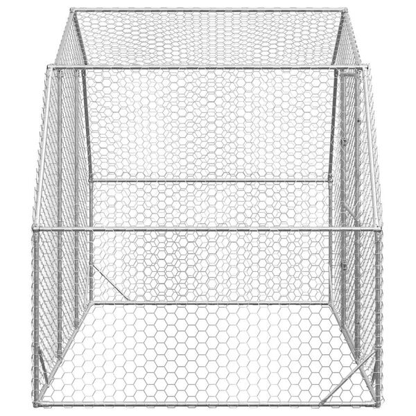 vidaXL Chicken Run 2.5x2x2.25 m Galvanised Steel