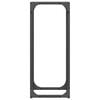 vidaXL Firewood Rack Black 25x25x60 cm Cold-rolled steel