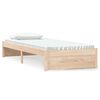 vidaXL Bed Frame without Mattress Solid Wood 75x190 cm Small Single