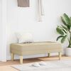 vidaXL Bench Cream 113 x 57 x 39 cm Fabric