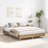 vidaXL Bed Frame No Mattress Artisan Oak 150x200 cm King Size Engineered Wood