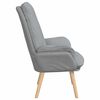 vidaXL Armchair Light Grey 69 x 74 x 93 cm Sherpa Fabric