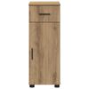 vidaXL Bathroom Cabinet with Drawer Artisan Oak 30 x 35 x 80 cm