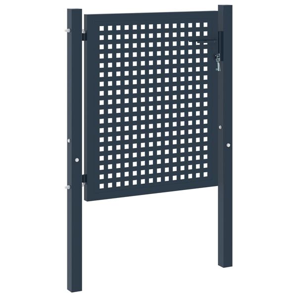 vidaXL Fence Gate Anthracite 102x75 cm Steel