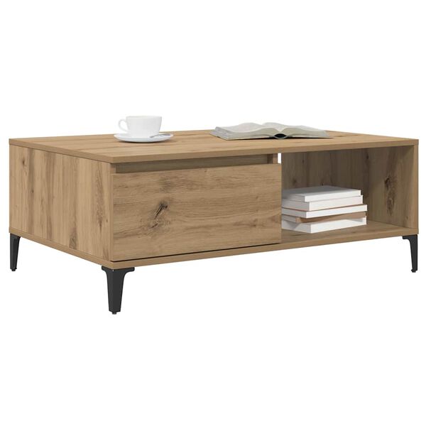 vidaXL Coffee Table Artisan oak 90 x 60 x 35 cm Engineered wood