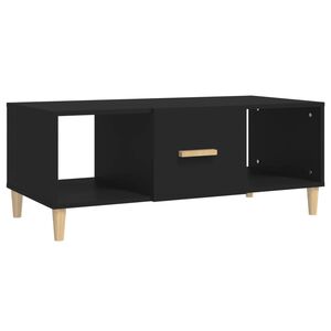 vidaXL Coffee Table Black 102x50x40 cm Engineered Wood