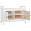 vidaXL Hall Bench White 80x40x60 cm Solid Wood Pine