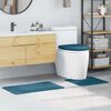 vidaXL Anti-slip Bath Mat Set 3 pcs Blue PP