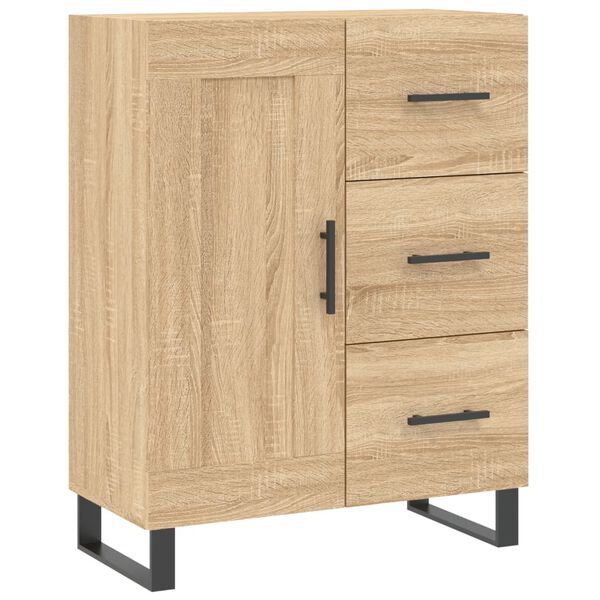 vidaXL Sideboard Sonoma Oak 69.5x34x90 cm Engineered Wood