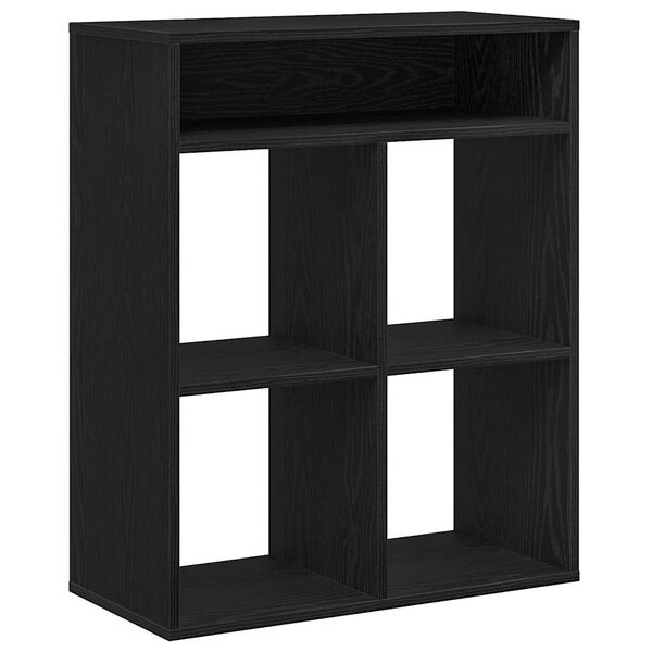 vidaXL Book Cabinet Black 66x31x80 cm Engineered Wood
