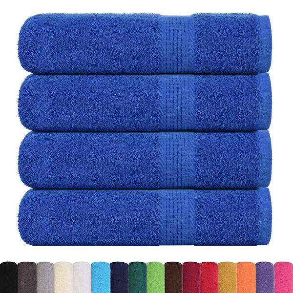 vidaXL Hand Towels "FROGN" 4 pcs Blue 50x100 cm 360 gsm
