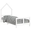 vidaXL Kids Bed Frame White 80x200 cm Solid Wood Pine