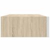 vidaXL Wall-mounted Drawer Shelf Oak and White 40x23.5x10cm MDF