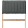 vidaXL Upholstered Headboard Dark Grey 80 cm Solid Pine Wood