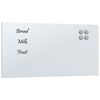 vidaXL Wall-mounted Magnetic Board White 60x30 cm Tempered Glass
