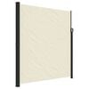 vidaXL Retractable Side Awning Cream 220x500 cm