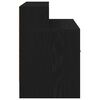 vidaXL Bedside Cabinets with Drawer 2 pcs Black Oak 51x31x47 cm