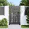 vidaXL Garden Gate 100x200 cm Corten Steel Bamboo Design
