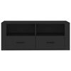 vidaXL TV Cabinet Black 100x35x40 cm Engineered Wood