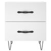 vidaXL Bedside Cabinets 2 pcs White 40x35x47.5 cm Engineered Wood