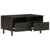 vidaXL Coffee Table Black 80x54x40 cm Solid Wood Mango