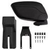 vidaXL Car Armrest Black 12x29x(32-46) cm ABS