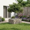 vidaXL Gabion Raised Bed Silver 100 x 100 x 40 cm Galvanised Steel