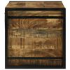 vidaXL Storage Box 80 x 50 x 50 cm Rough mango wood and Metal
