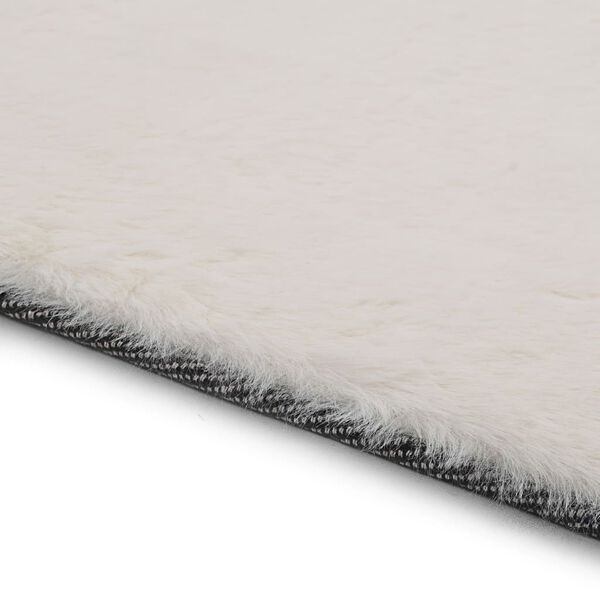 vidaXL Rug 120x160 cm Faux Rabbit Pelt Cream