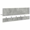 vidaXL Wall-Mounted Coat Rack with Shelf Concrete Grey 90 x 15 x 36 cm