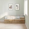 vidaXL Bed Frame with Drawer Artisan Oak 90 x 200 cm Engineered Wood