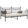 vidaXL Daybed Frame with Headboard Black 107 x 203 cm Steel