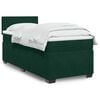 vidaXL Box Spring Bed with Mattress Dark Green 90x190 cm Velvet