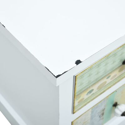 vidaXL TV Cabinet with Drawers White 120x30x40 cm MDF