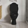 vidaXL Soft-close Toilet Seat with Quick-release Design Black