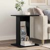 vidaXL Side Table Black Oak 45 x 40 x 62.5 cm Engineered Wood