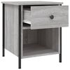 vidaXL Bedside Cabinet Grey Sonoma 40x42x50 cm Engineered Wood