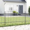 vidaXL Garden Fence Grey 170 x 100 cm