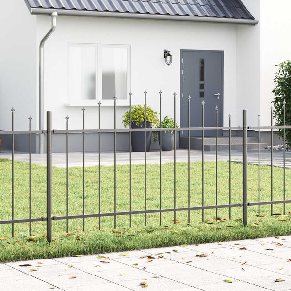 vidaXL Garden Fence Grey 170 x 100 cm