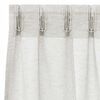 vidaXL Voile Curtain with Curtains 2 pcs Cream 245 x 140 cm Polyester