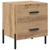 vidaXL Bedside Cabinet with Drawer 2 pcs Artisan Oak 40 x 35 x 47.5 cm