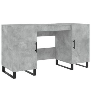 vidaXL Desk Concrete Grey 140x50x75 cm Engineered Wood