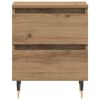 vidaXL Bedside Cabinet with Drawer 2 pcs Artisan Oak 40 x 35 x 50 cm
