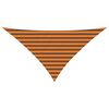 vidaXL Outdoor Sun Shade Sail Orange and Brown 2.5 x 2.5 x 3.5 m