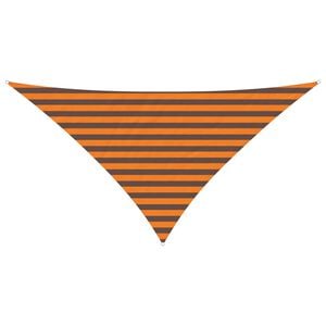 vidaXL Sun Shade Sail Orange and Brown 2.5 x 2.5 x 3.5 m