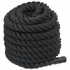 vidaXL Battle Rope Black 15 m 11 kg Polyester