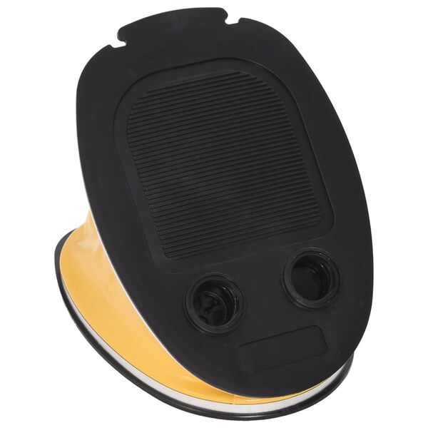 vidaXL Foot Pump 26x18 cm PP and PE Grey and Yellow