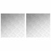 vidaXL Stair Tread 2 pcs 50 x 50 cm Silver Aluminium Square