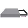 vidaXL Floating Wall Shelves 4 pcs Grey 50x23x3.8 cm MDF
