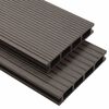 vidaXL Decking Board 4 pcs Dark Brown WPC